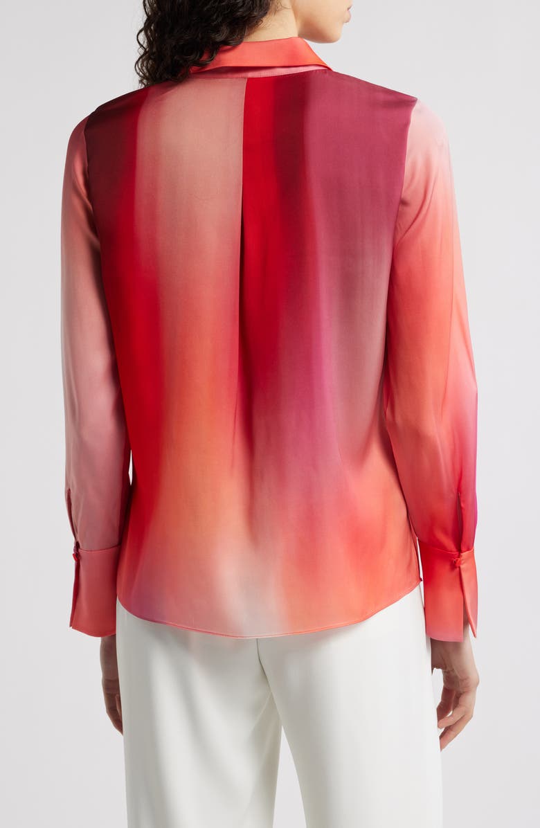 KOBI HALPERIN Printed Silk Blend Button-Up Shirt, Main, color,