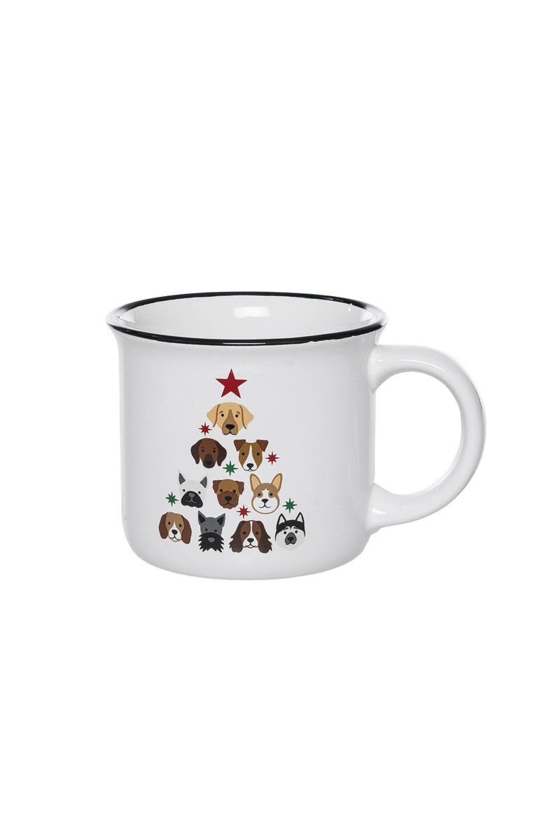 Dog Tree Mug, Main, color, White