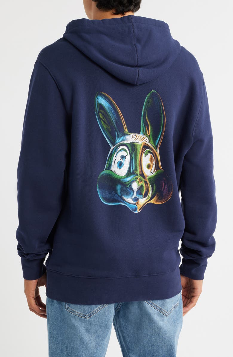 PS Paul Smith Bunny Hoodie, Alternate, color, Very Dark Navy