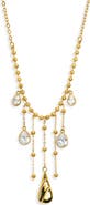 Bracha Nori Cubic Zirconia Drop Pendant Necklace
