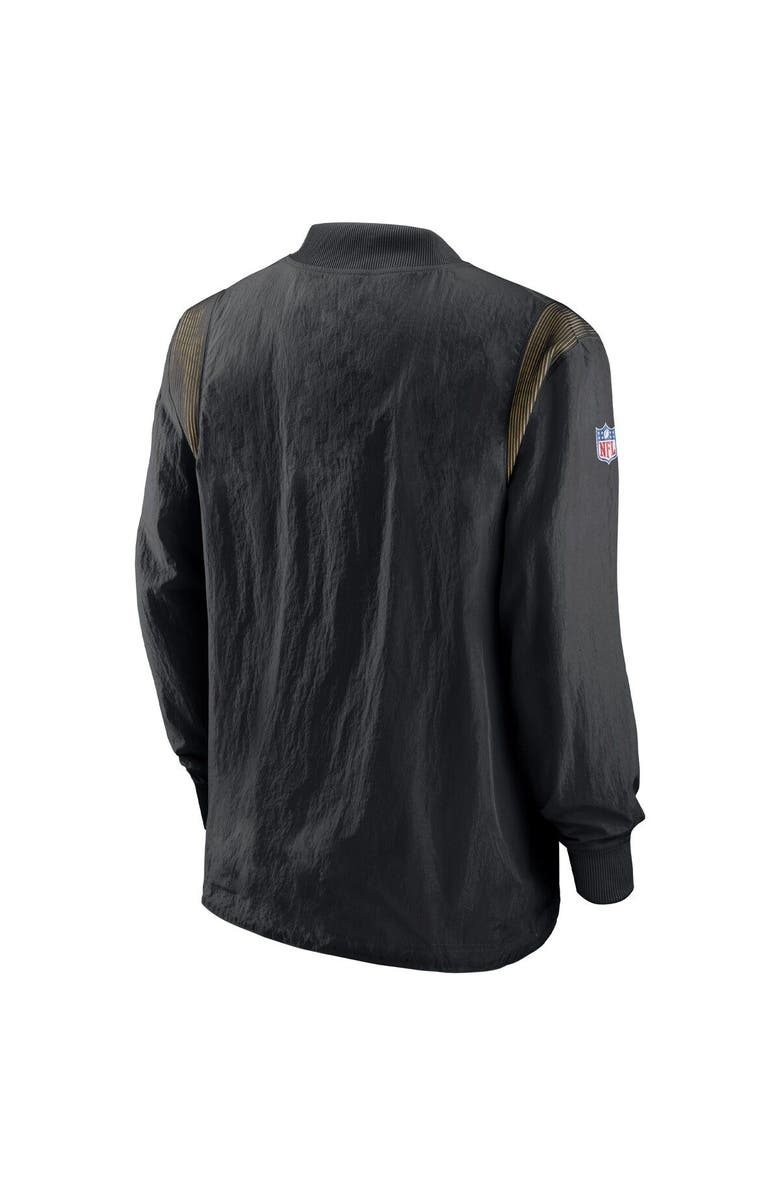 Nike Men's Nike Black New Orleans Saints Sideline Team ID Reversible Pullover Windshirt, Alternate, color, Black