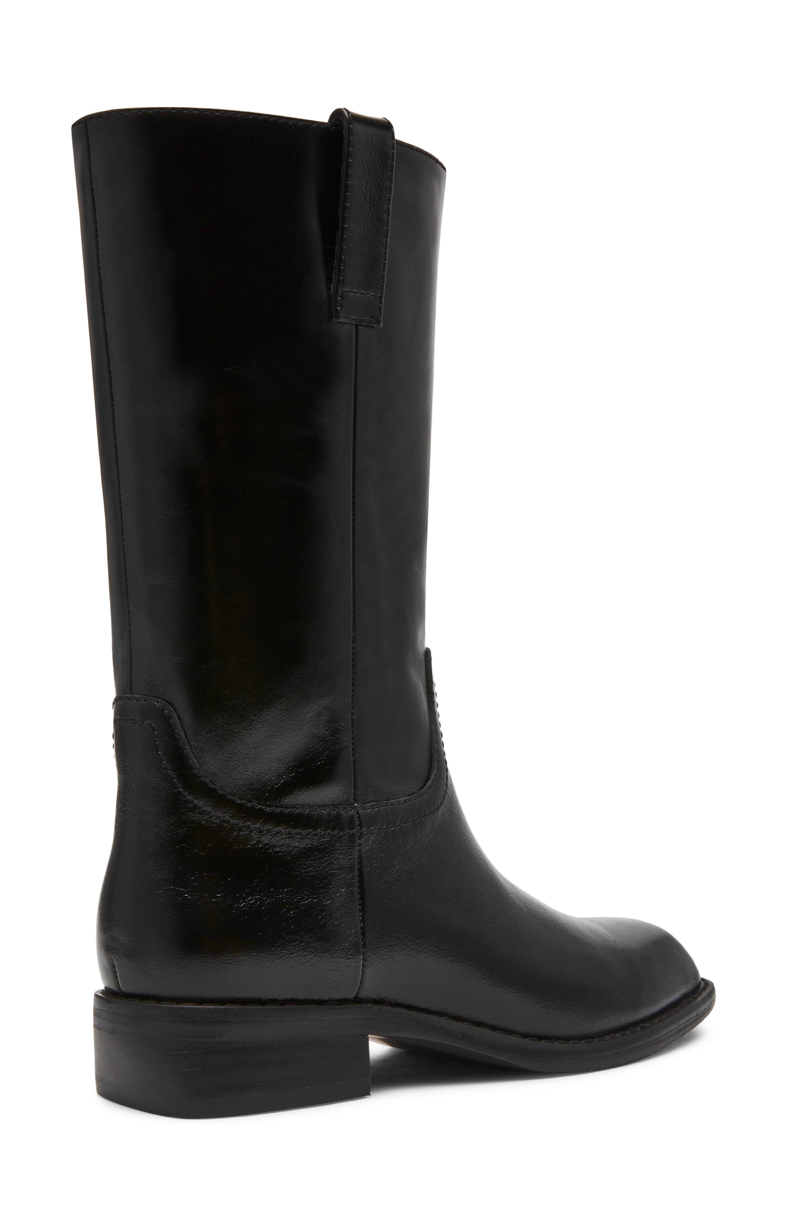 Primo Tall Leather Boot, Alternate, color, BLACK LEATHER