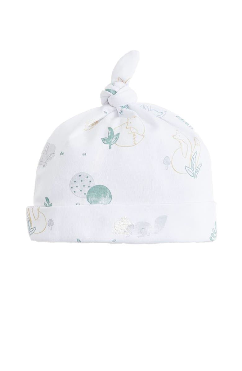 Babycottons Premium Peruvian Pima Cotton Simone Knot Beanie For Infant, Main, color, White