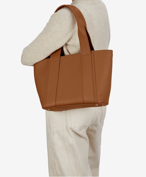 Gigi New York Bailey Leather Tote Bag In British Tan