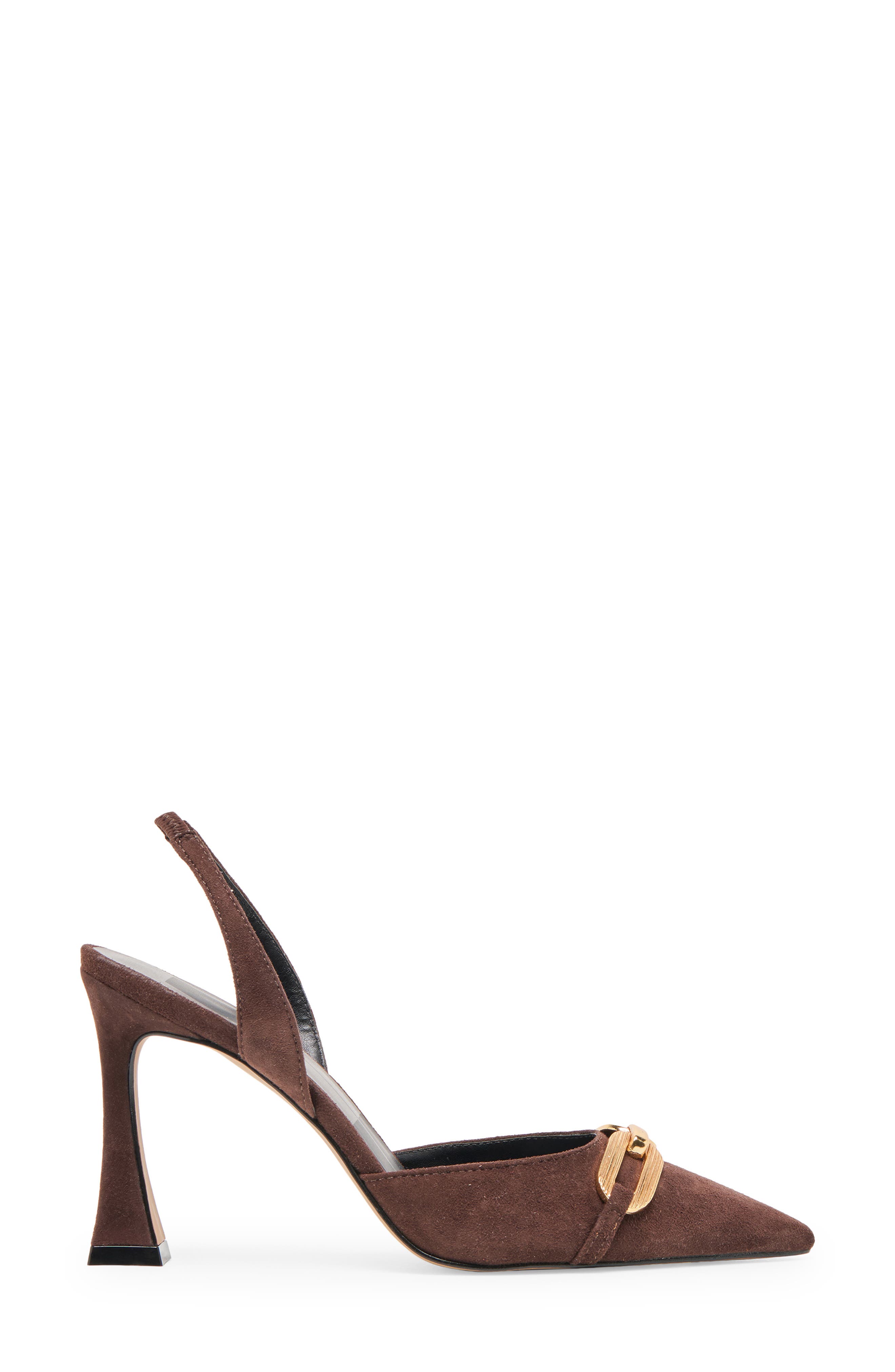 Dolce Vita Malik Slingback Pointed Toe Pump, Alternate, color, Mahogany Suede
