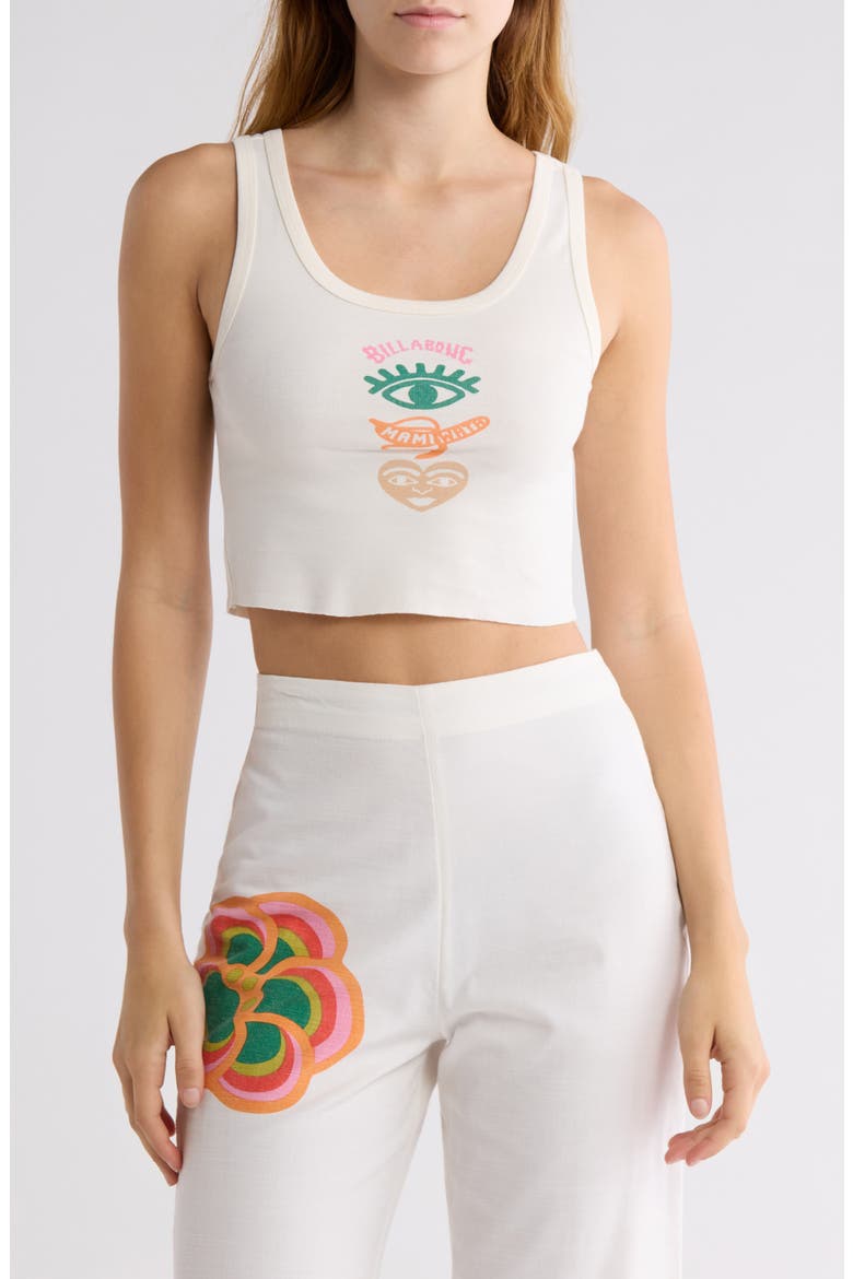 x Mami Wata Icons Sun Crop Graphic Tank, Main, color, SALT CRYSTAL