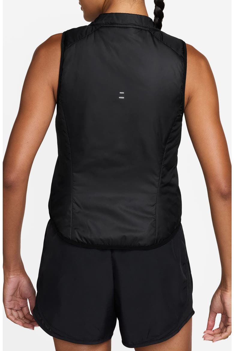 Repel Warm Running Vest, Alternate, color, BLACK/ REFLECTIVE SILVER
