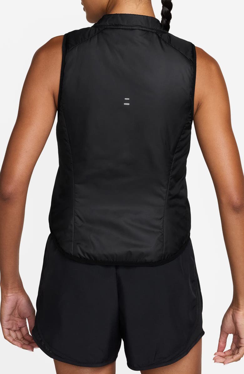 Nike Repel Warm Running Vest, Alternate, color, Black/ Reflective Silver