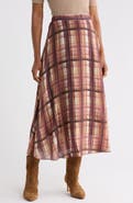 Joie Plaid Midi Skirt