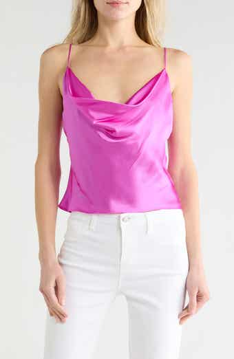 L'AGENCE Calista Cowl Neck Silk Camisole