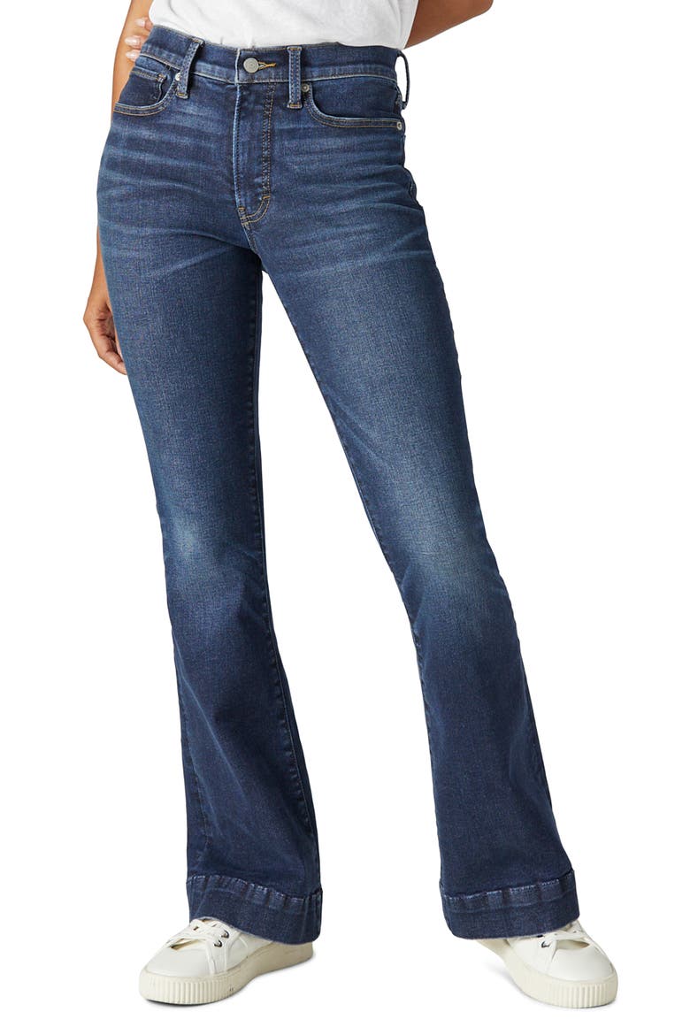Stevie High Waist Flare Jeans, Main, color, MONSOON