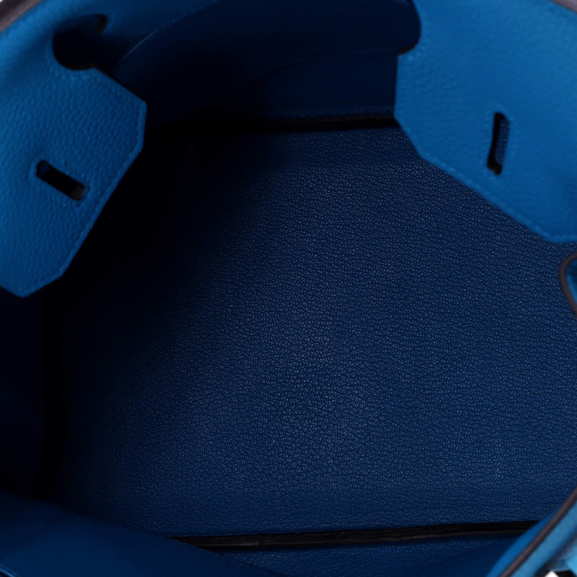 Pre-Owned Hermes Birkin Handbag Blue Togo with Palladium Hardware 30, Alternate, color, Bleu Zanzibar