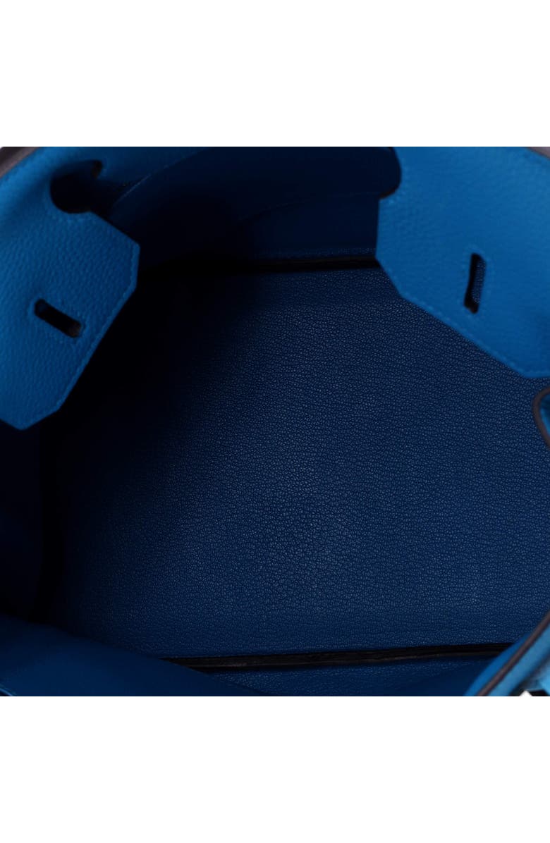 Pre-Owned Hermes Birkin Handbag Blue Togo with Palladium Hardware 30, Alternate, color, Bleu Zanzibar