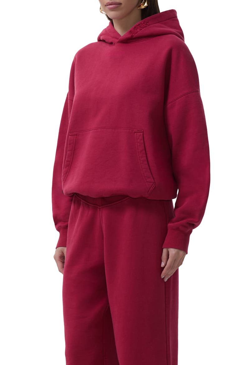 Blake Cotton Hoodie, Alternate, color, RIO RED