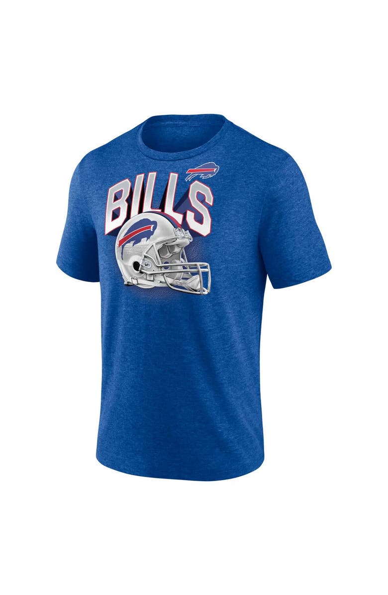 FANATICS Men's Fanatics  Heather Royal Buffalo Bills End Around Tri-Blend T-Shirt, Alternate, color, Heather Royal