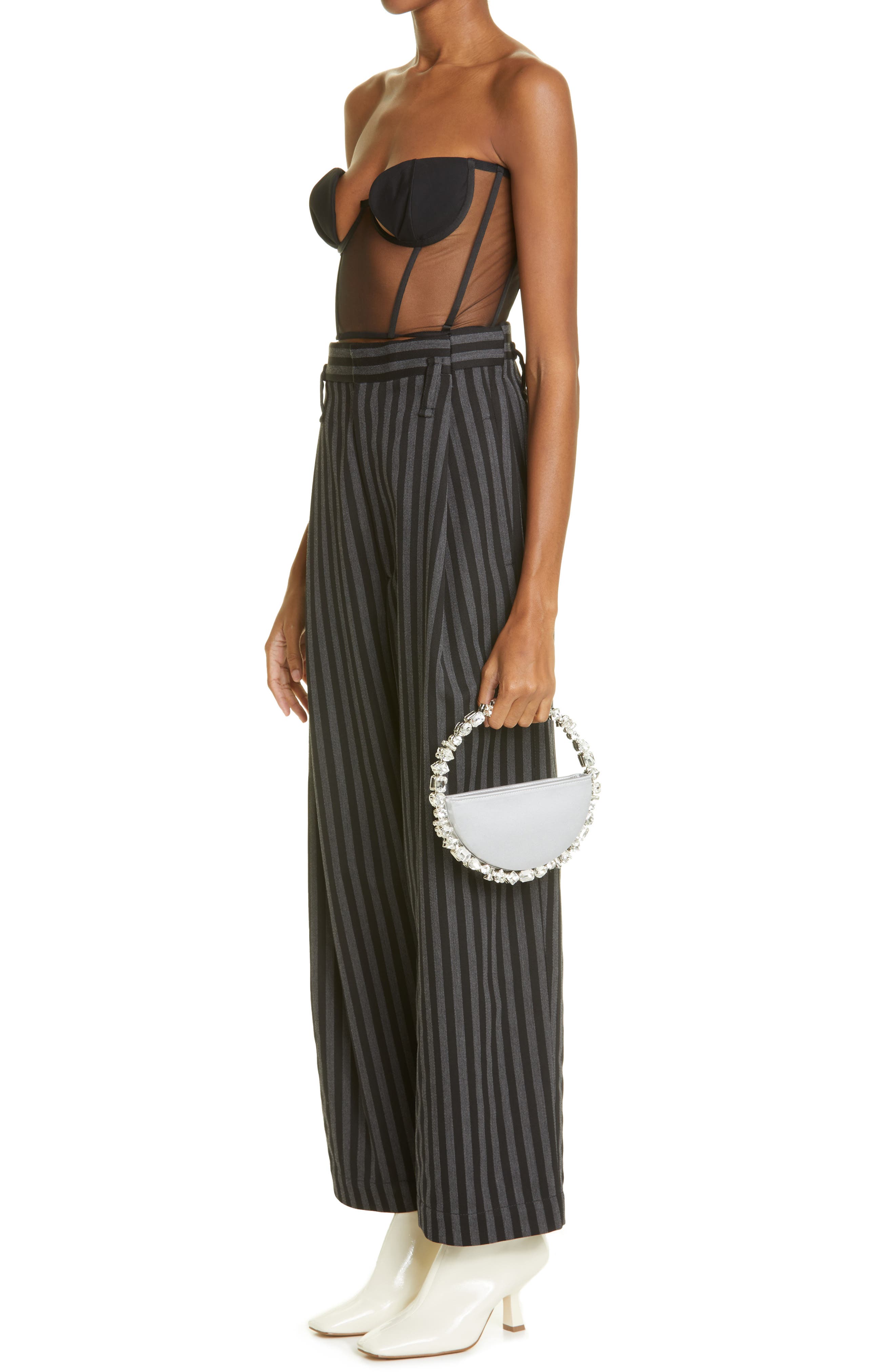 L’alingi L'alingi Eternity Crystal Top Handle Bag, Alternate, color, 