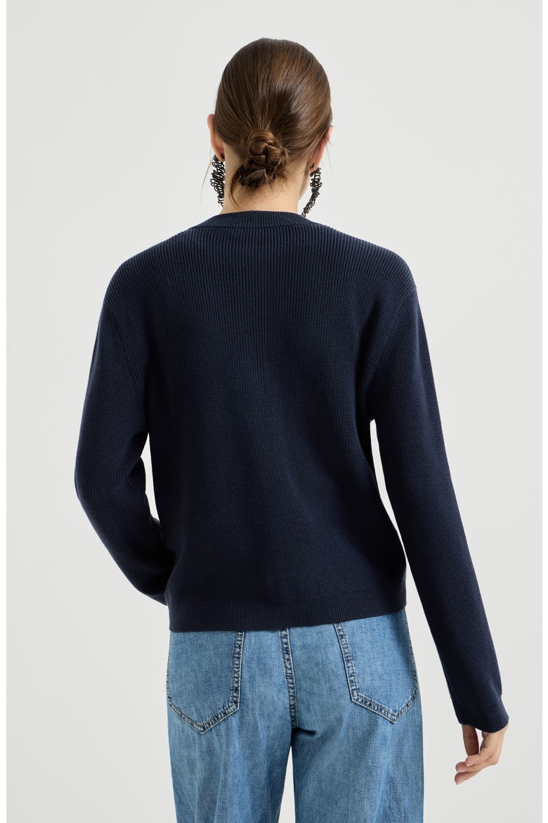 Cotton cardigan, Alternate, color, Blue