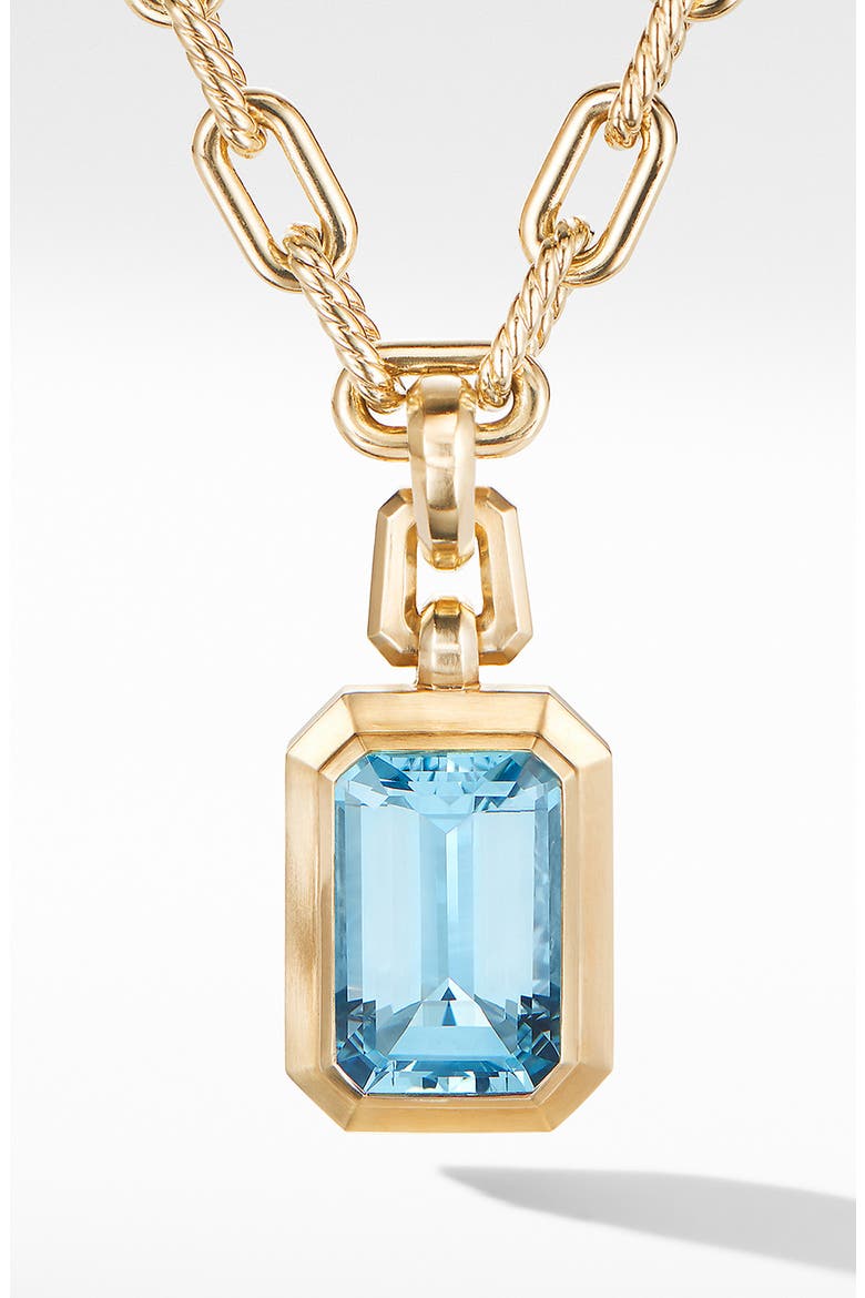 Novella Pendant in 18K Yellow Gold, Main, color, GOLD/ SKY BLUE TOPAZ