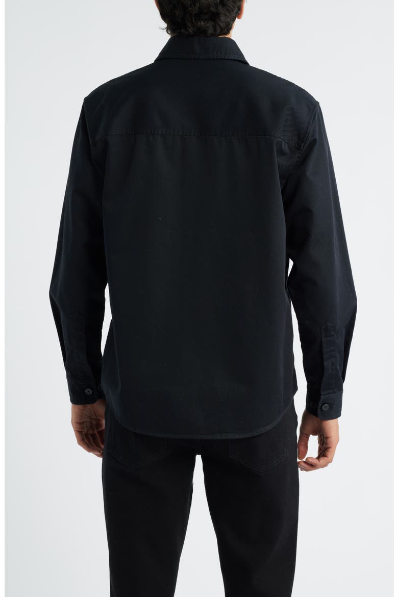 Owen Cotton Button-Up Shirt, Alternate, color, BLACK