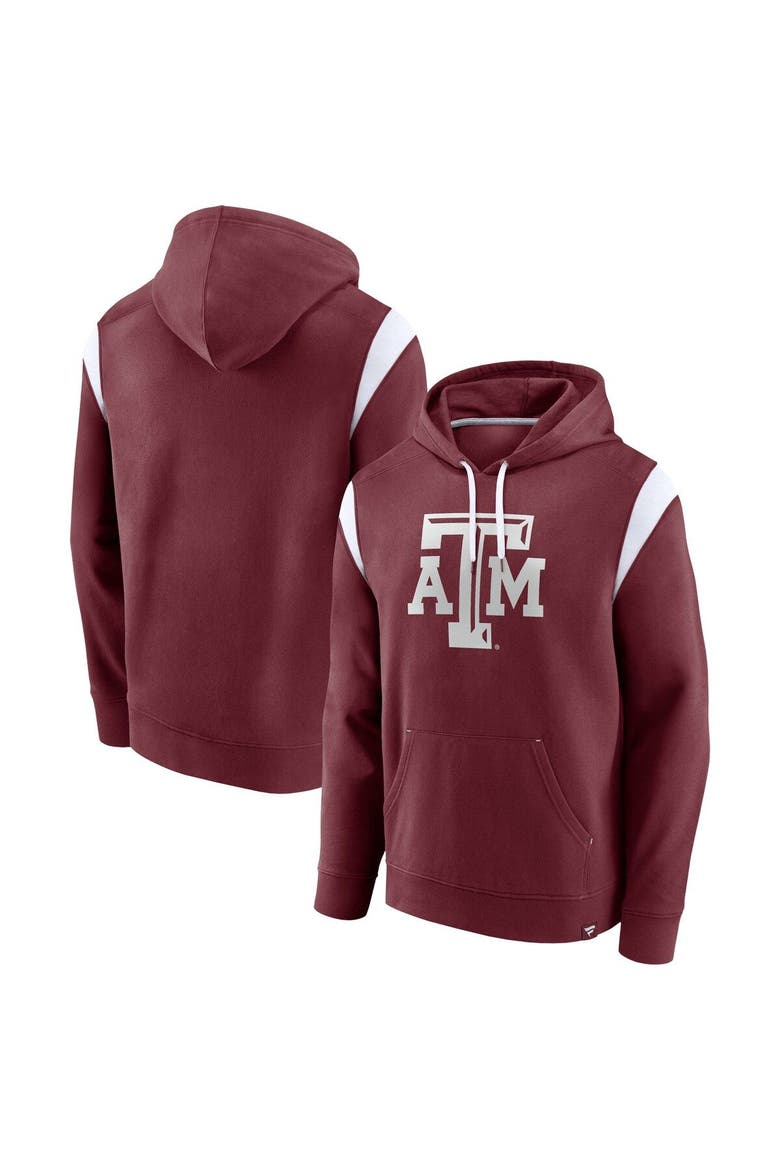 Men's Fanatics Branded Maroon Texas A&M Aggies Gym Rat Pullover Hoodie, Main, color, Maroon