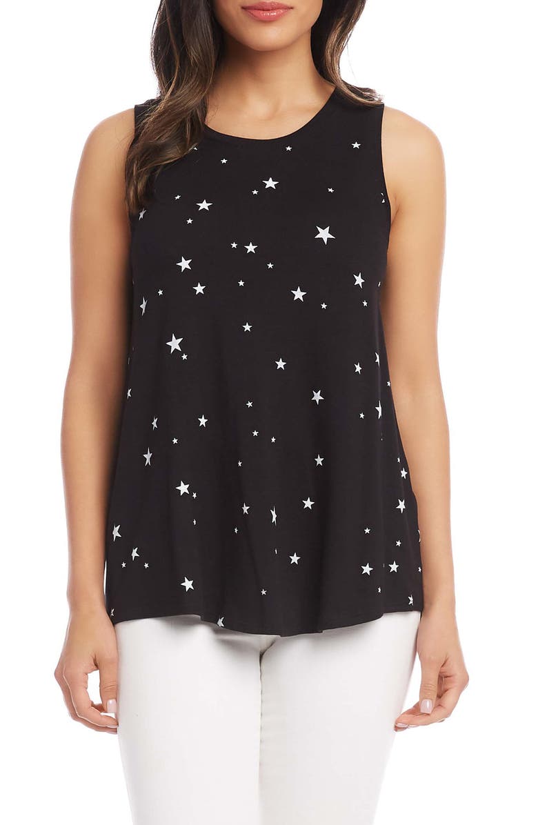 Karen Kane Star Print Tank Top, Main, color, 