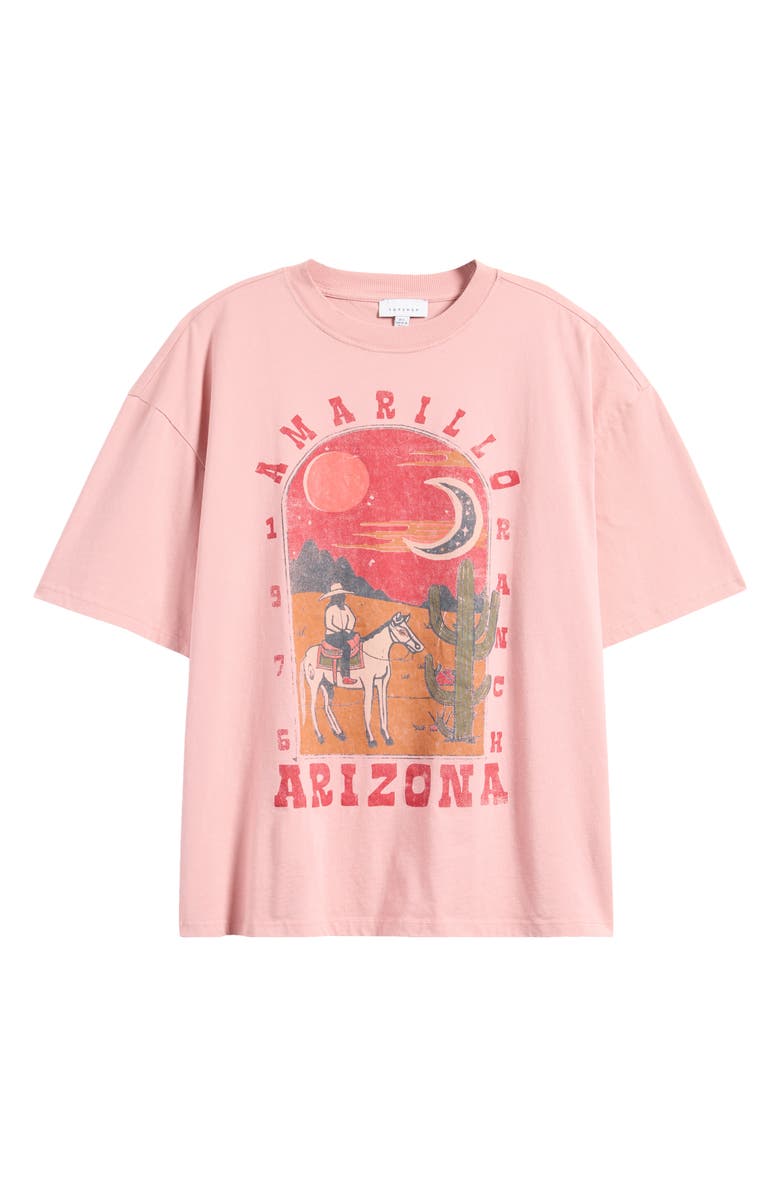Topshop Arizona Oversize Cotton Graphic T-Shirt, Alternate, color,