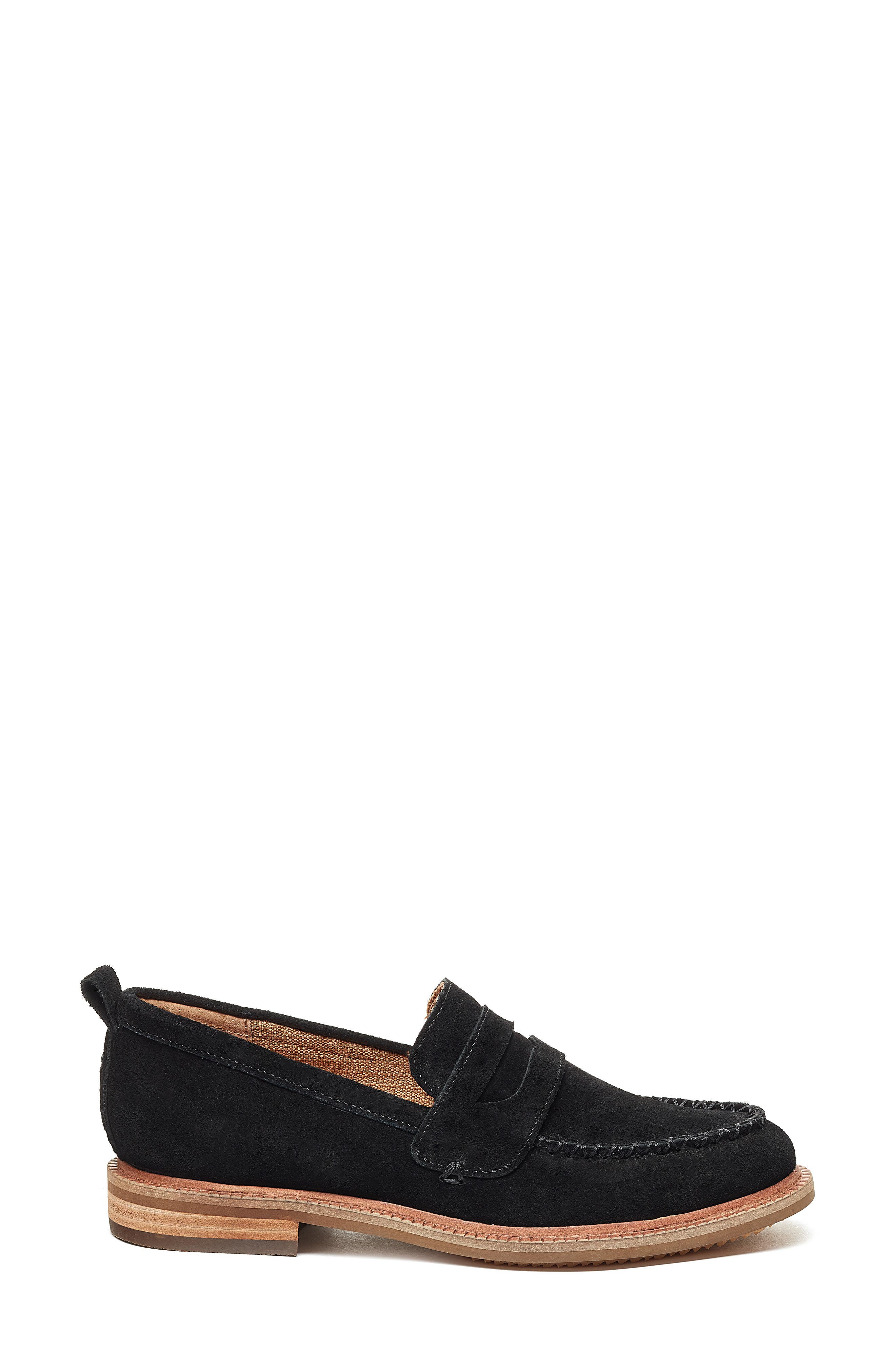 Kelsi Dagger Brooklyn Lens Penny Loafer, Alternate, color, Black