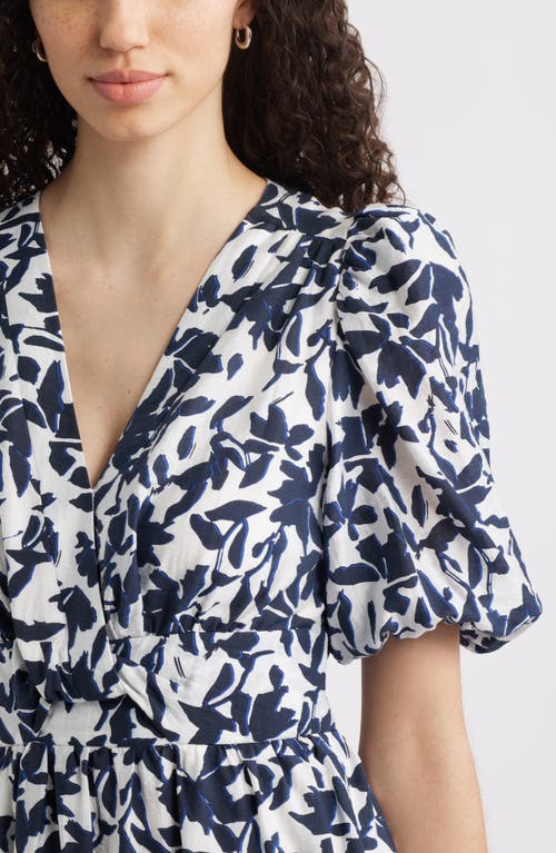 Caslon ® Twist Detail Allover Print Midi Dress In Multi