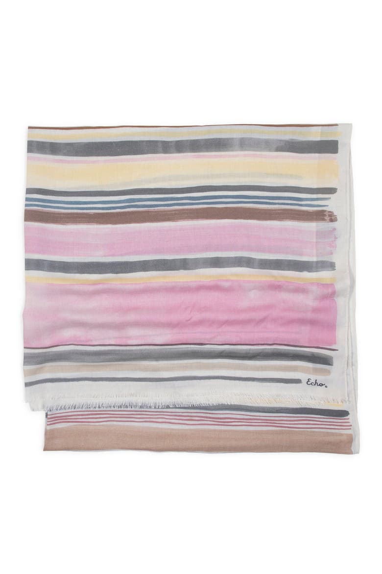 Painted Stripe Wrap, Alternate, color, Black