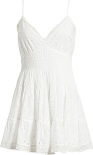 LoveShackFancy Azar Eyelet Lace Minidress