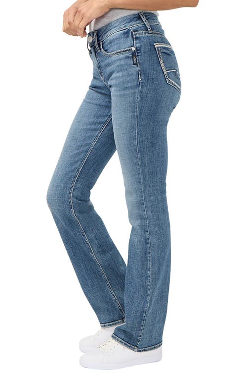 Silver Jeans Co. Suki Curvy Mid Rise Slim Bootcut Jeans In Blue