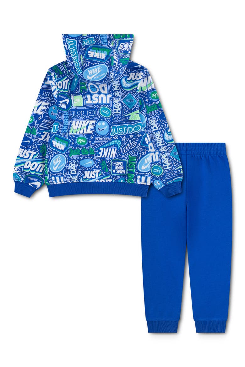 Kids' Fleece Hoodie & Joggers Set, Alternate, color, GAME ROYAL