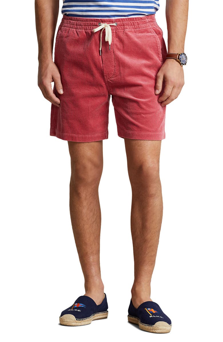 Polo Ralph Lauren 8 Wale Corduroy Drawstring Shorts, Main, color, 