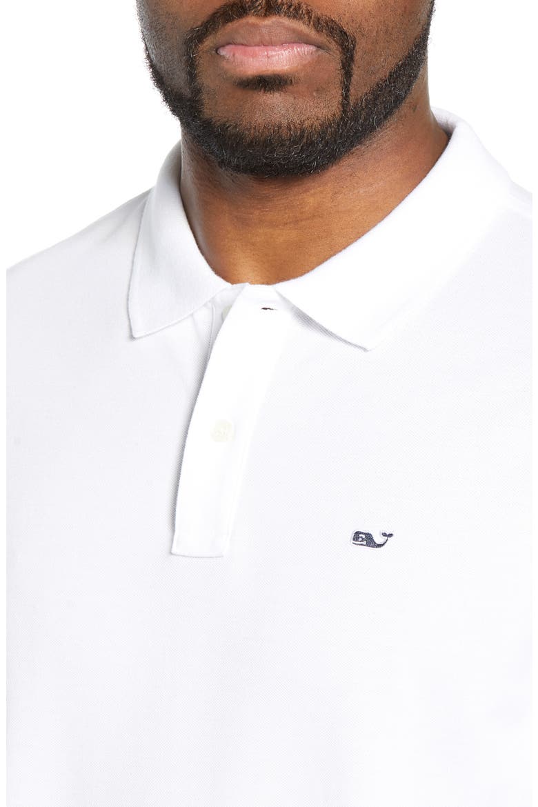 Regular Fit Stretch Piqué Polo, Alternate, color, WHITE CAP