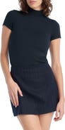 Favorite Daughter The Stockholm Mock Neck Rib Top