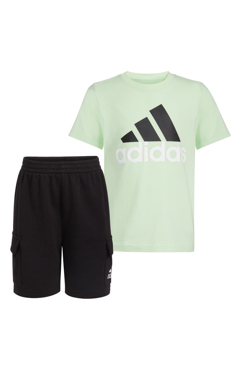adidas Kids' Graphic T-Shirt & Cargo Shorts Set, Main, color,