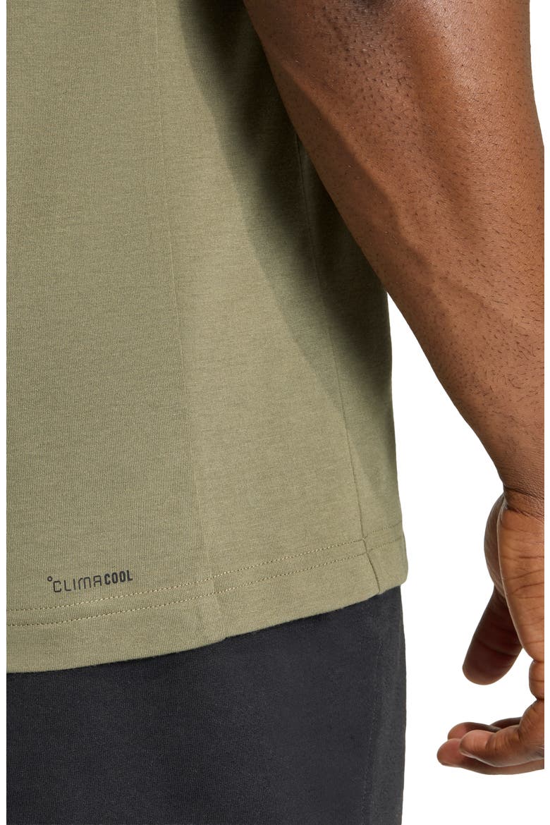 Performance Crewneck T-Shirt, Alternate, color, OLIVE STRATA