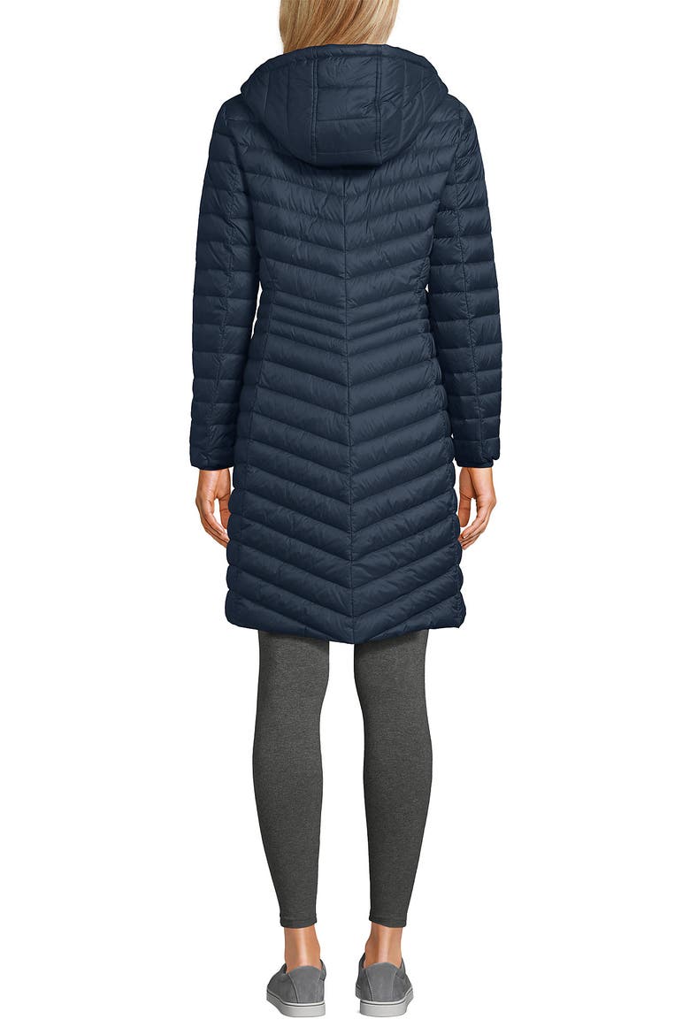 Ultralight Packable Long Down Coat, Alternate, color, Vintage Blue