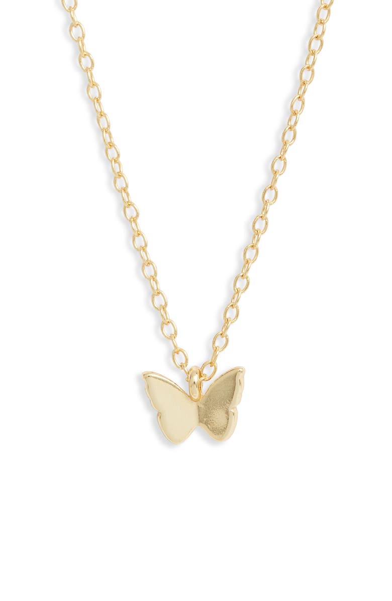 Argento Vivo Sterling Silver Butterfly Pendant Necklace, Main, color,