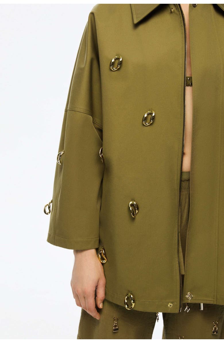 Nocturne Chained Trench Coat, Alternate, color, 