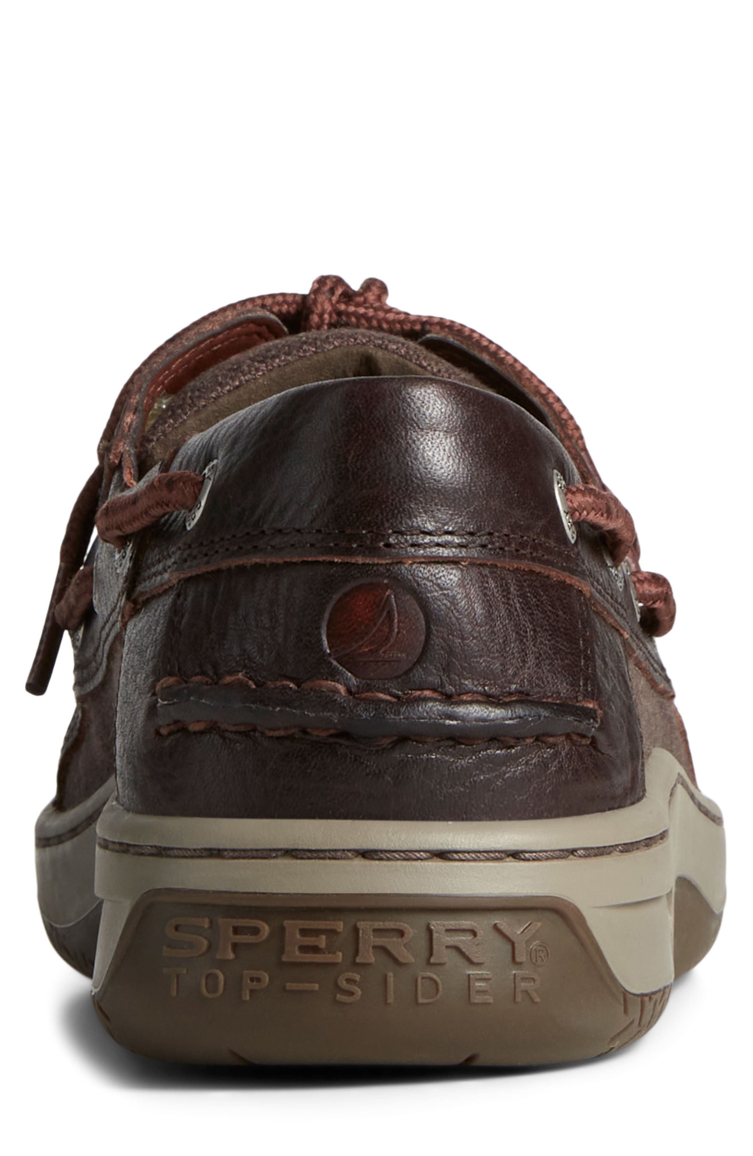 Sperry Billfish 3-Eye Leather & Canvas Boat Shoe, Alternate, color, 