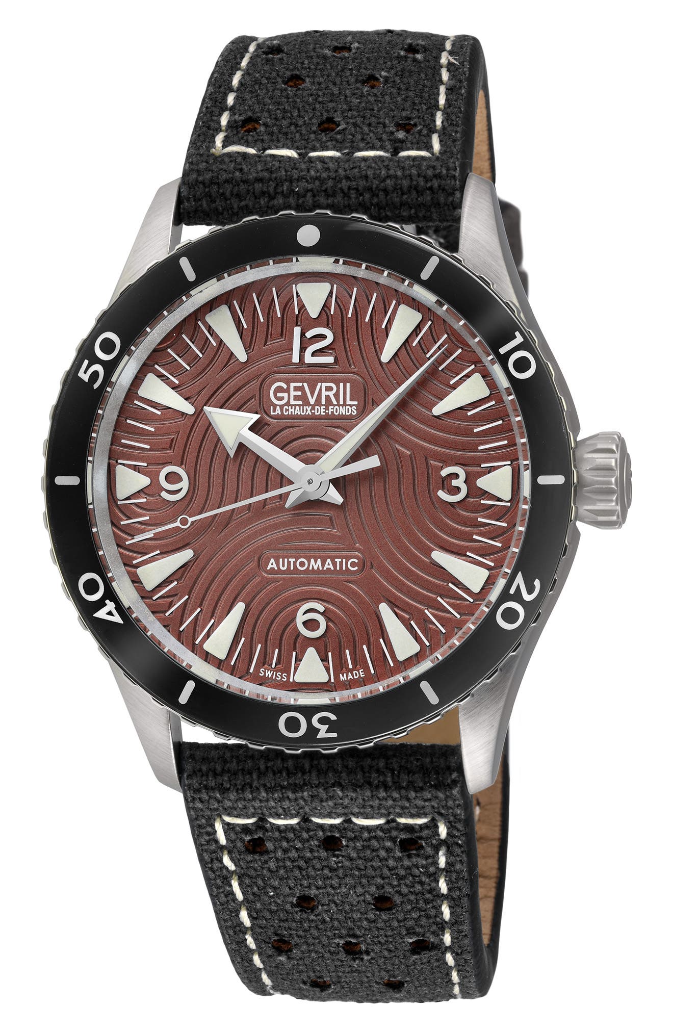 Franklin Automatic Canvas Strap Watch, 40mm
