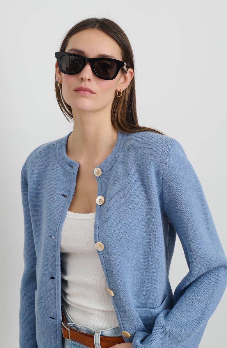 Alex Mill Provence Cotton & Cashmere Cardigan, Alternate, color, 