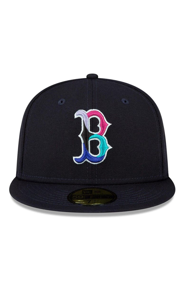 New Era Men's New Era  Navy Boston Red Sox 2004 World Series Polar Lights 59FIFTY Fitted Hat, Alternate, color, 