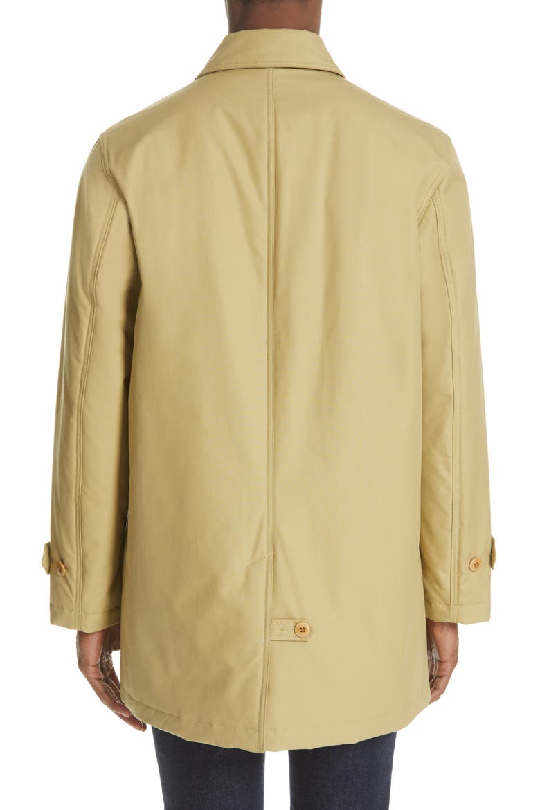 Waxed Cotton Car Coat, Alternate, color, TAN
