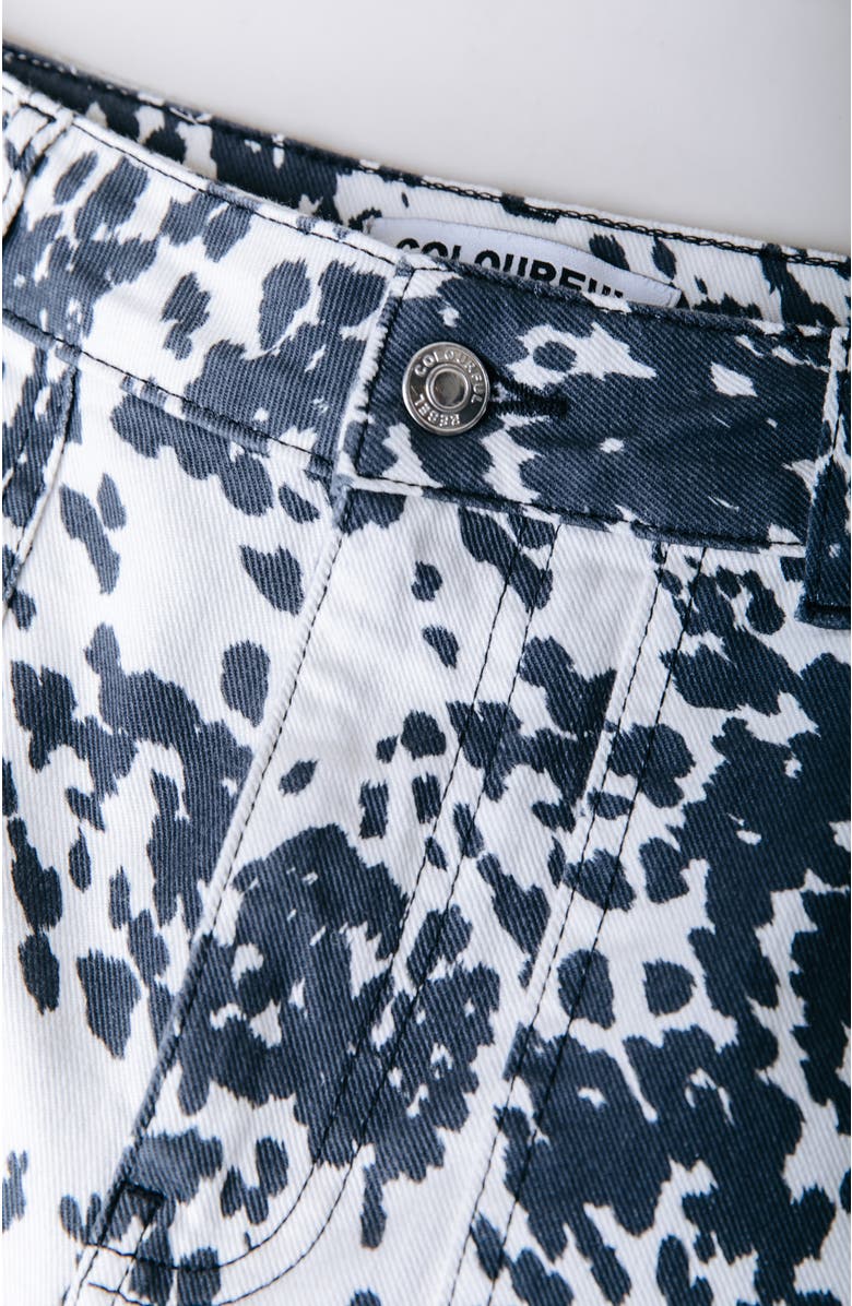 Colourful Rebel Tinsley Cow Denim Worker Pant, Alternate, color,
