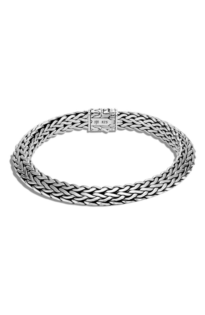 John Hardy Tiga Chain Black Sapphire Clasp 8mm Bracelet, Alternate, color, 