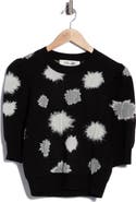 Diane von Furstenberg Willa Short Sleeve Crop Sweater
