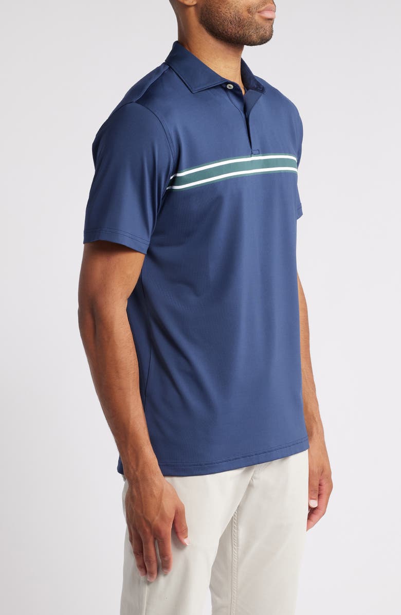 Peter Millar Vernon Chest Stripe Performance Jersey Polo, Alternate, color, 