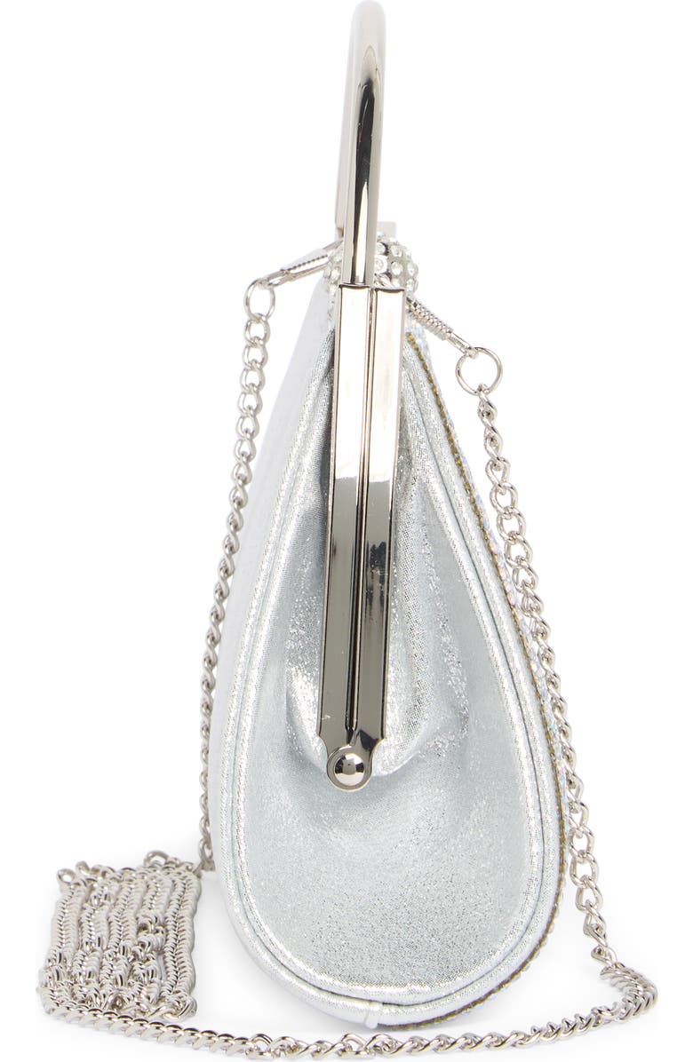 ALESSIA BIANCHI Rhinestone Top Handle Bag, Alternate, color, Platinum